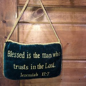 Blessed the Man who trusts the Lord wall decor
